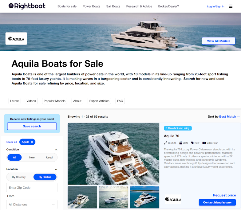 Aquila Brand Home Page